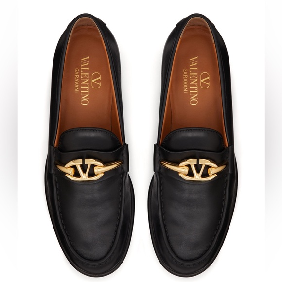 Valentino Garavani VLogo Moon Leather Loafers - Picture 2 of 6